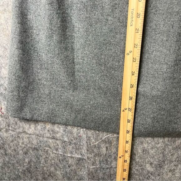 Vintage Kayo of California Gray Wool Bell Skirt Sz 11/12 Side Zip - Picture 5 of 7